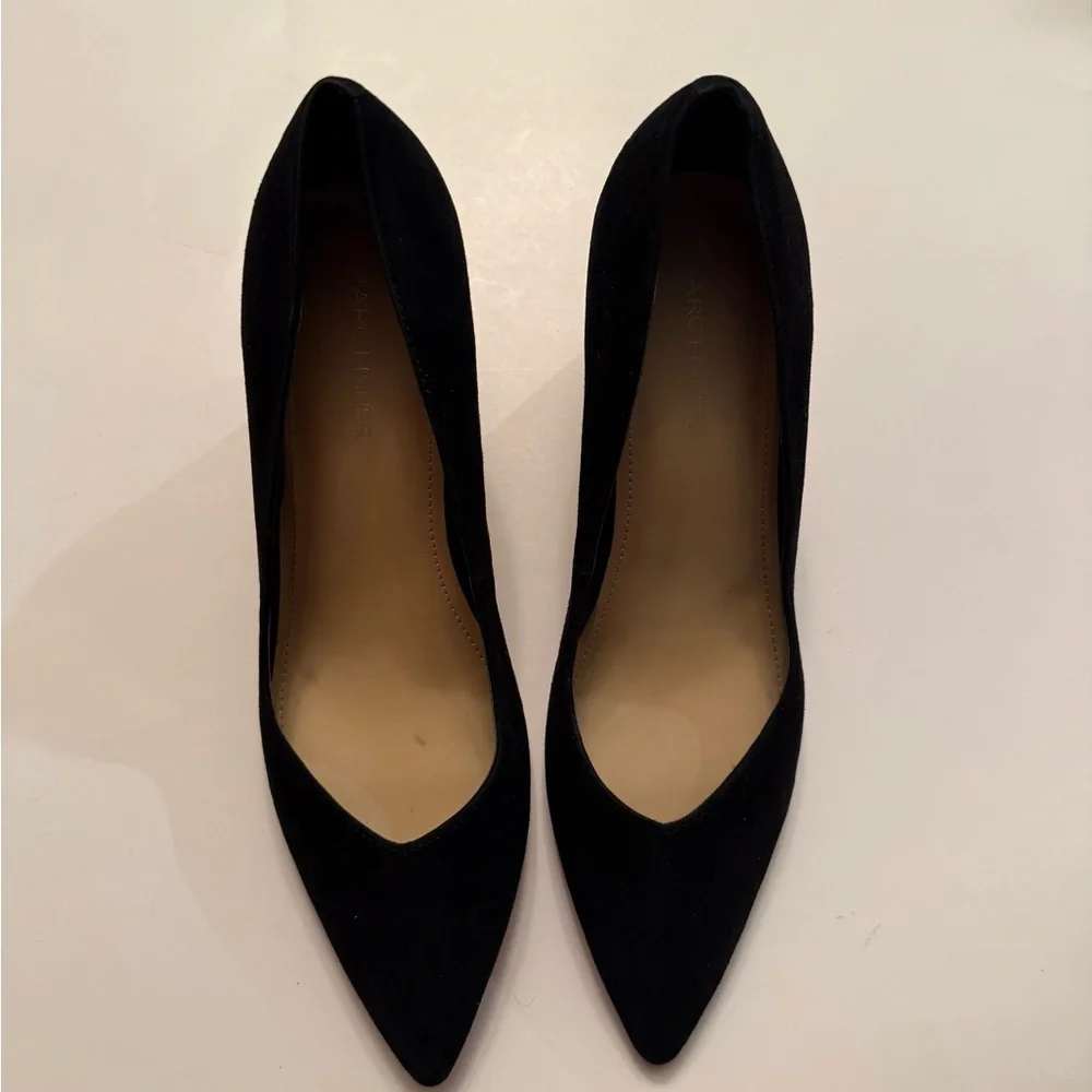 Marc Fisher Suede Block Pump Sz 8 - Picture 1 of 7
